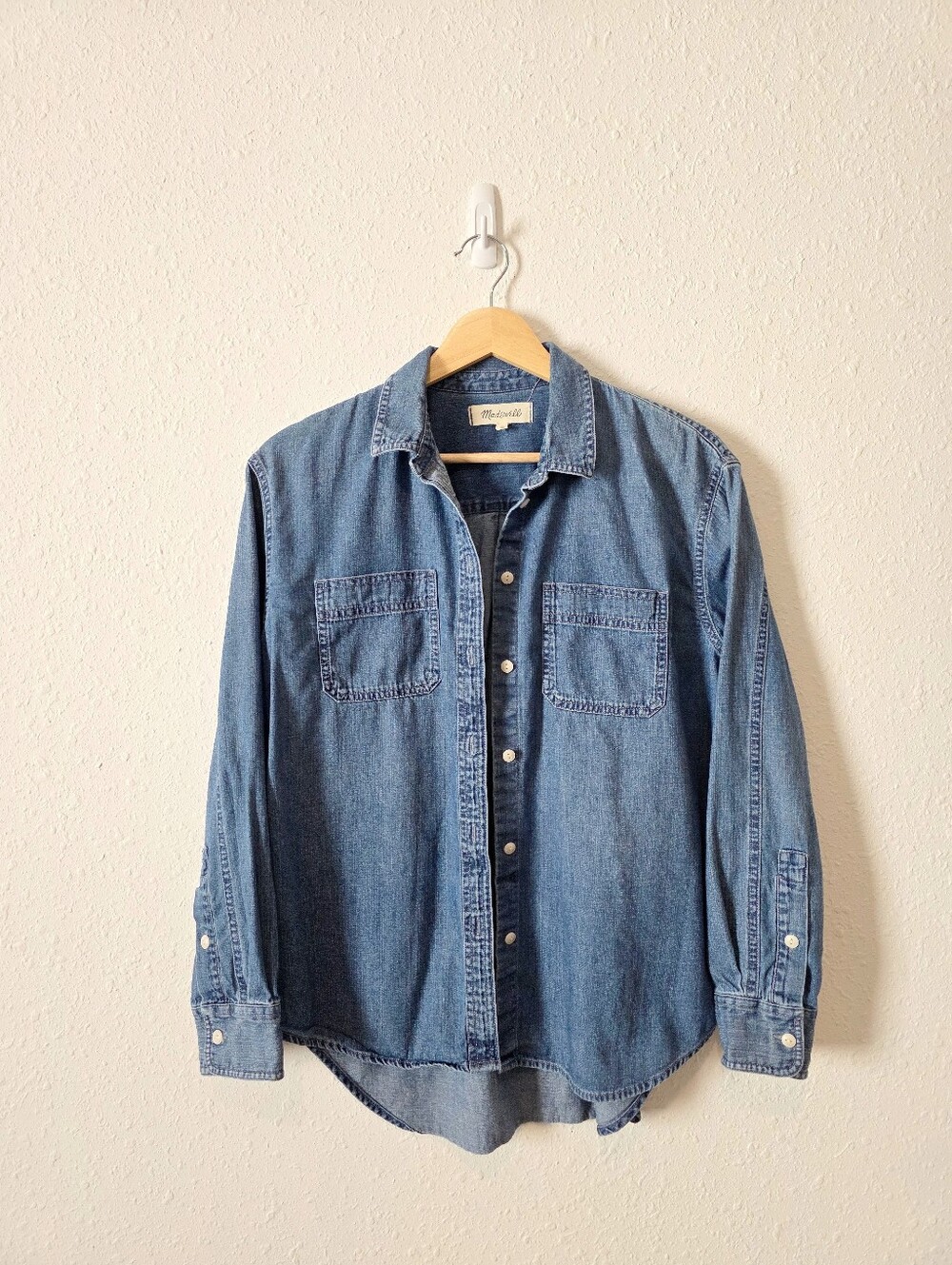 Madewell Button Up Relaxed Denim Shirt S